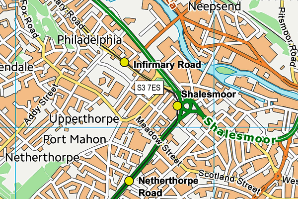 S3 7ES map - OS VectorMap District (Ordnance Survey) S3 7ES map - OS VectorMap District (Ordnance Survey)