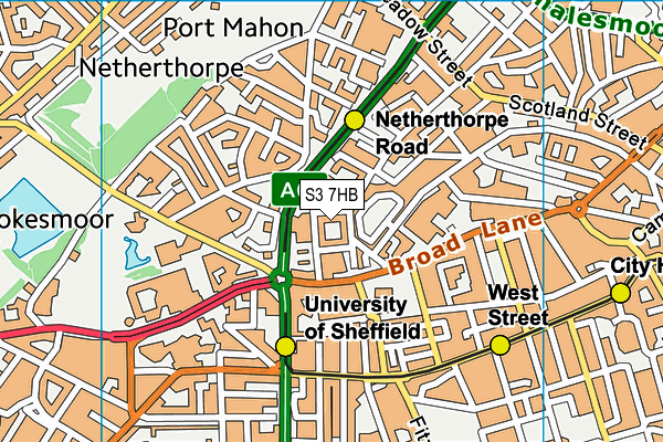 S3 7HB map - OS VectorMap District (Ordnance Survey) S3 7HB map - OS VectorMap District (Ordnance Survey)