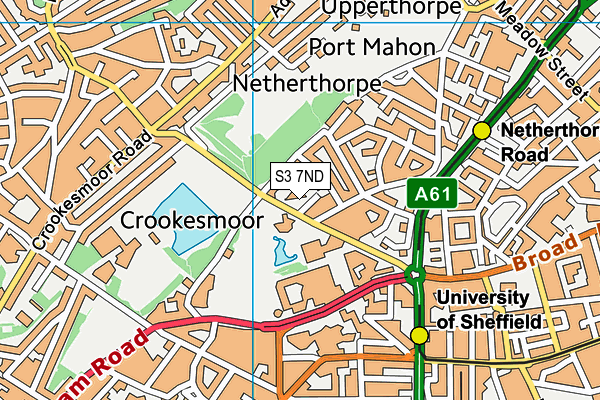 S3 7ND map - OS VectorMap District (Ordnance Survey) S3 7ND map - OS VectorMap District (Ordnance Survey)