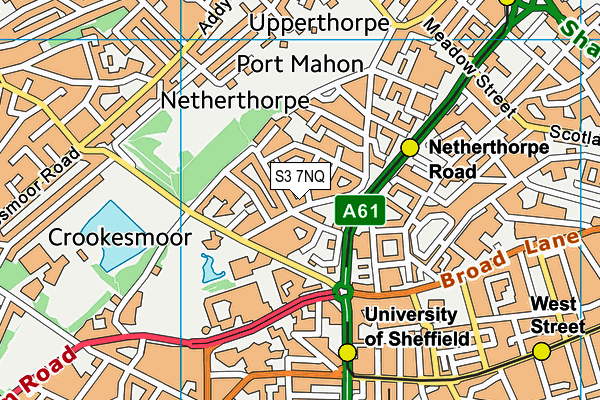 S3 7NQ map - OS VectorMap District (Ordnance Survey) S3 7NQ map - OS VectorMap District (Ordnance Survey)