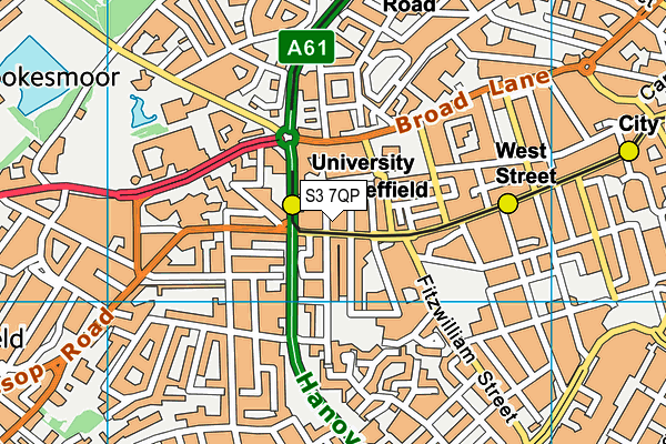 S3 7QP map - OS VectorMap District (Ordnance Survey) S3 7QP map - OS VectorMap District (Ordnance Survey)