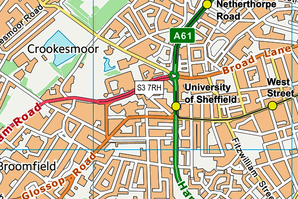 S3 7RH map - OS VectorMap District (Ordnance Survey) S3 7RH map - OS VectorMap District (Ordnance Survey)