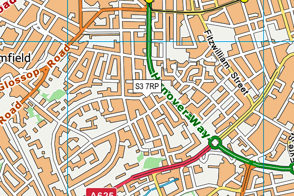 S3 7RP map - OS VectorMap District (Ordnance Survey) S3 7RP map - OS VectorMap District (Ordnance Survey)