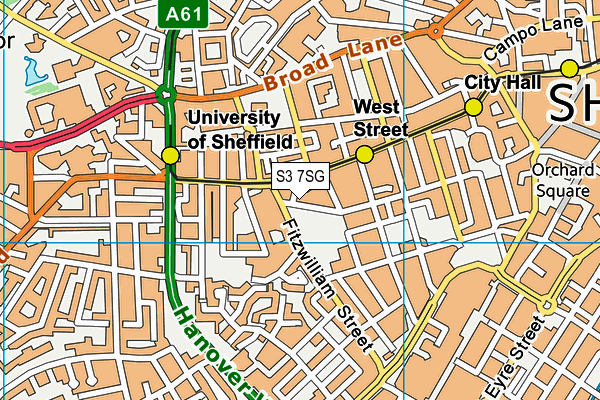 S3 7SG map - OS VectorMap District (Ordnance Survey) S3 7SG map - OS VectorMap District (Ordnance Survey)