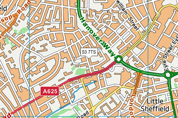 S3 7TS map - OS VectorMap District (Ordnance Survey) S3 7TS map - OS VectorMap District (Ordnance Survey)