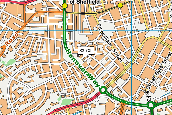 S3 7XL map - OS VectorMap District (Ordnance Survey) S3 7XL map - OS VectorMap District (Ordnance Survey)