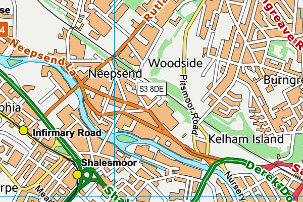 S3 8DE map - OS VectorMap District (Ordnance Survey) S3 8DE map - OS VectorMap District (Ordnance Survey)