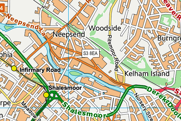S3 8EA map - OS VectorMap District (Ordnance Survey) S3 8EA map - OS VectorMap District (Ordnance Survey)