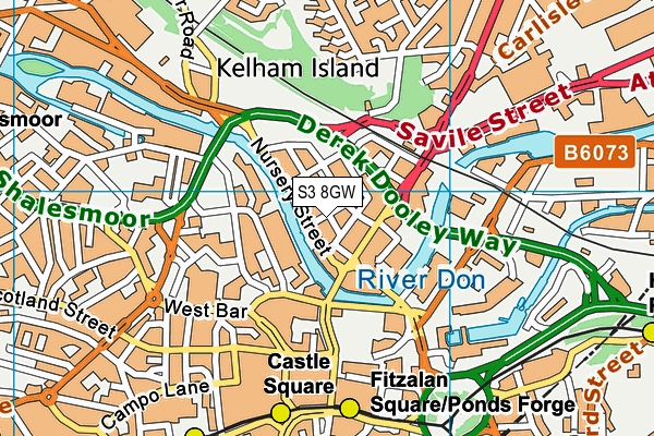 S3 8GW map - OS VectorMap District (Ordnance Survey) S3 8GW map - OS VectorMap District (Ordnance Survey)