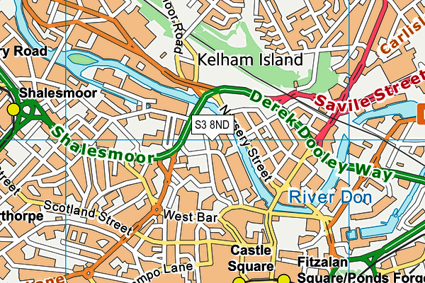 S3 8ND map - OS VectorMap District (Ordnance Survey) S3 8ND map - OS VectorMap District (Ordnance Survey)