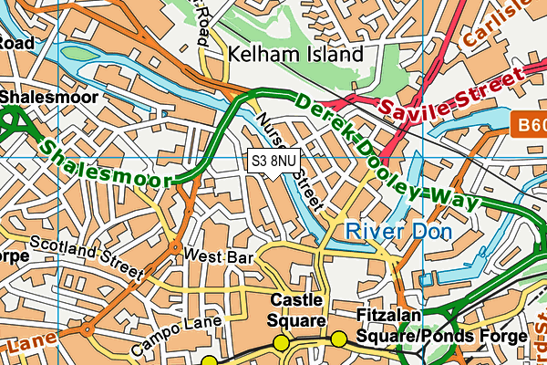 S3 8NU map - OS VectorMap District (Ordnance Survey) S3 8NU map - OS VectorMap District (Ordnance Survey)