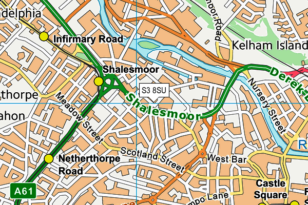 S3 8SU map - OS VectorMap District (Ordnance Survey) S3 8SU map - OS VectorMap District (Ordnance Survey)