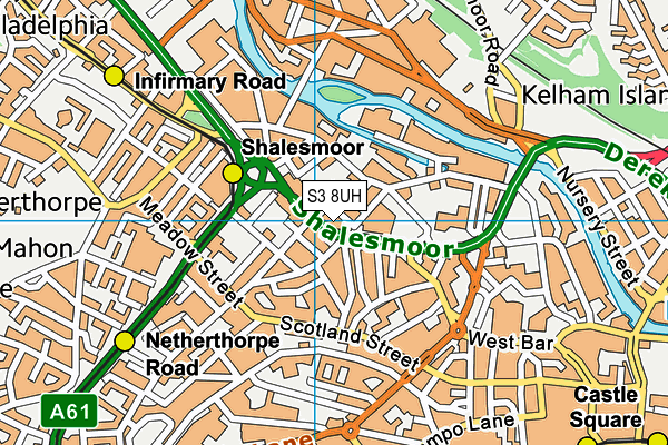S3 8UH map - OS VectorMap District (Ordnance Survey) S3 8UH map - OS VectorMap District (Ordnance Survey)
