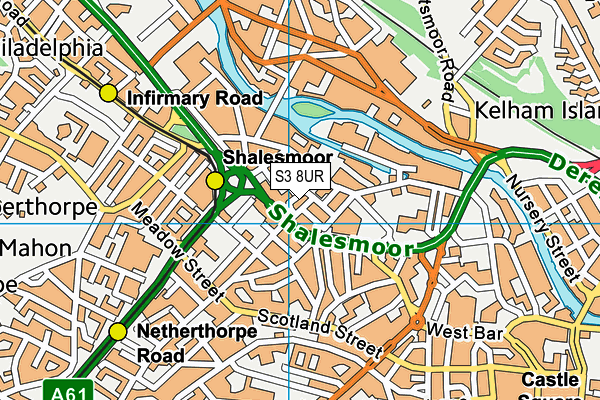 S3 8UR map - OS VectorMap District (Ordnance Survey) S3 8UR map - OS VectorMap District (Ordnance Survey)