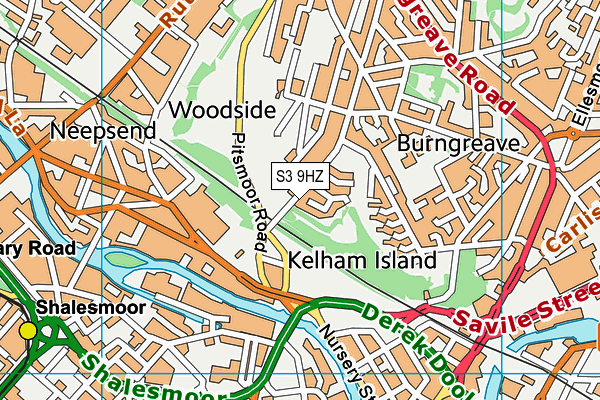 S3 9HZ map - OS VectorMap District (Ordnance Survey) S3 9HZ map - OS VectorMap District (Ordnance Survey)