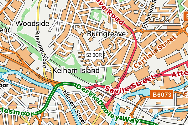 S3 9QR map - OS VectorMap District (Ordnance Survey) S3 9QR map - OS VectorMap District (Ordnance Survey)