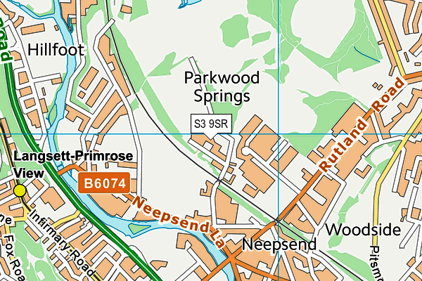 S3 9SR map - OS VectorMap District (Ordnance Survey) S3 9SR map - OS VectorMap District (Ordnance Survey)