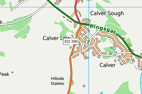 S32 3XN map - OS VectorMap District (Ordnance Survey) S32 3XN map - OS VectorMap District (Ordnance Survey)
