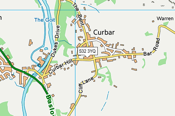 S32 3YQ map - OS VectorMap District (Ordnance Survey)