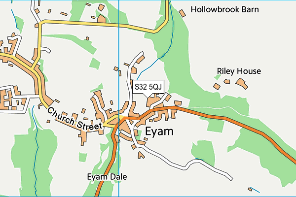 S32 5QJ map - OS VectorMap District (Ordnance Survey)