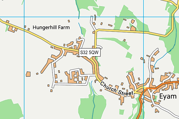 S32 5QW map - OS VectorMap District (Ordnance Survey)