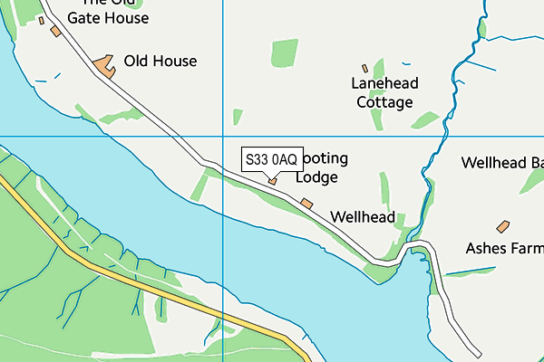 S33 0AQ map - OS VectorMap District (Ordnance Survey) S33 0AQ map - OS VectorMap District (Ordnance Survey)
