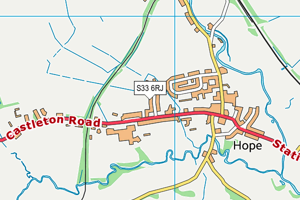 S33 6RJ map - OS VectorMap District (Ordnance Survey)
