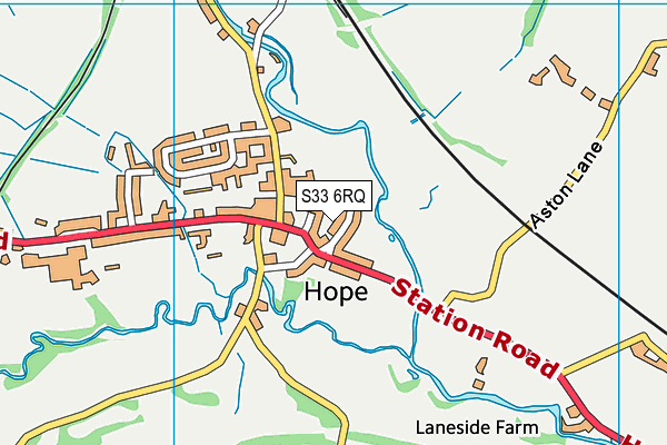 S33 6RQ map - OS VectorMap District (Ordnance Survey)