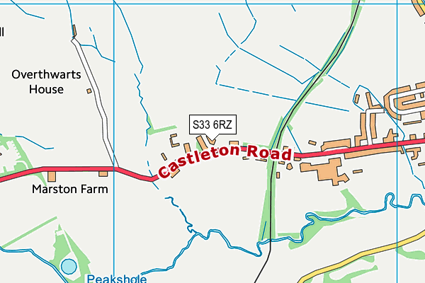 S33 6RZ map - OS VectorMap District (Ordnance Survey) S33 6RZ map - OS VectorMap District (Ordnance Survey)