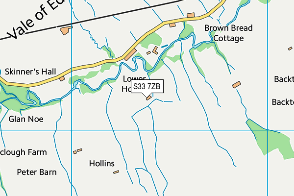 S33 7ZB map - OS VectorMap District (Ordnance Survey) S33 7ZB map - OS VectorMap District (Ordnance Survey)