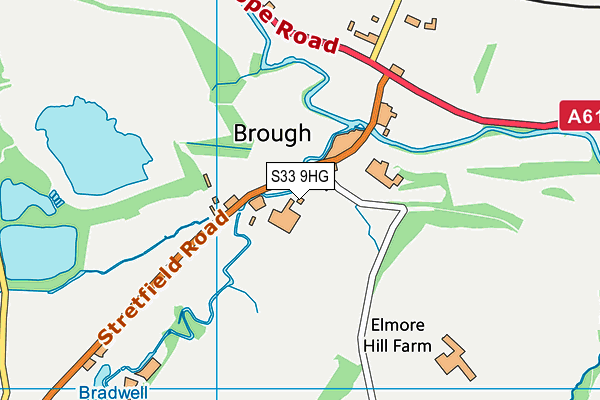 S33 9HG map - OS VectorMap District (Ordnance Survey)