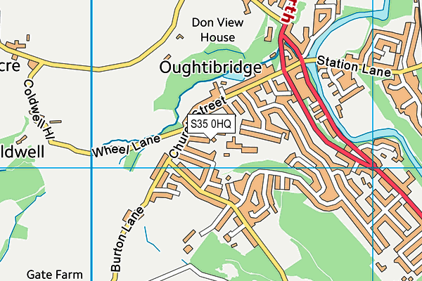 S35 0HQ map - OS VectorMap District (Ordnance Survey)