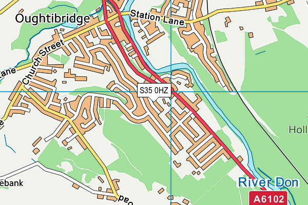 S35 0HZ map - OS VectorMap District (Ordnance Survey)