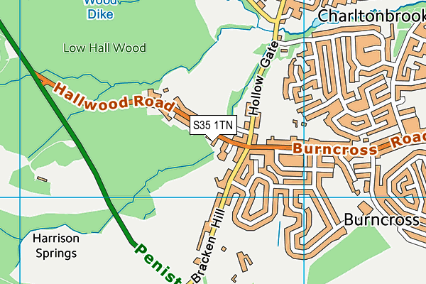 S35 1TN map - OS VectorMap District (Ordnance Survey) S35 1TN map - OS VectorMap District (Ordnance Survey)