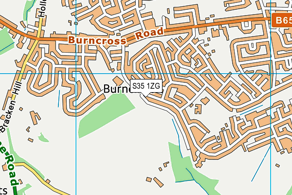 S35 1ZG map - OS VectorMap District (Ordnance Survey) S35 1ZG map - OS VectorMap District (Ordnance Survey)