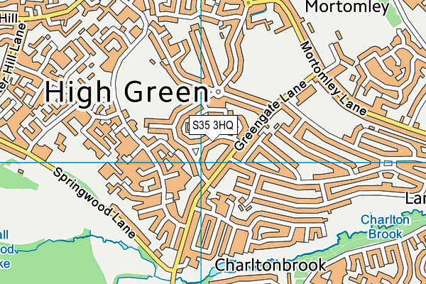 S35 3HQ map - OS VectorMap District (Ordnance Survey)