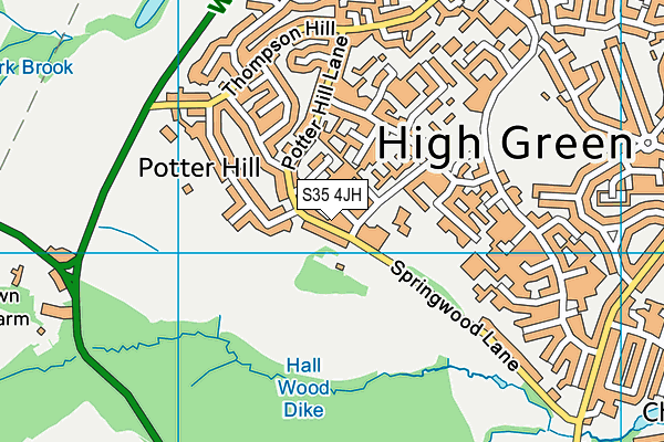 S35 4JH map - OS VectorMap District (Ordnance Survey) S35 4JH map - OS VectorMap District (Ordnance Survey)