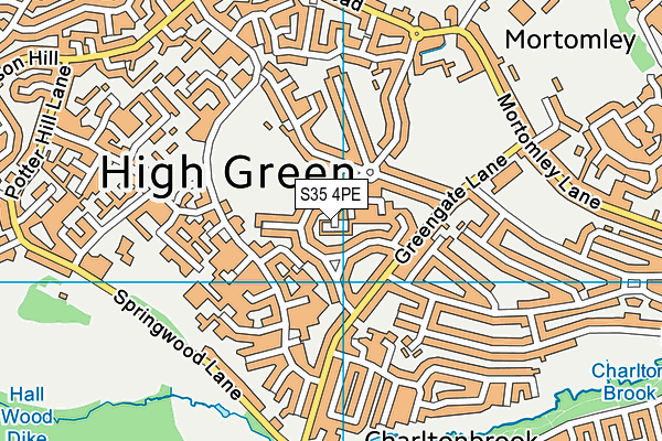 S35 4PE map - OS VectorMap District (Ordnance Survey)