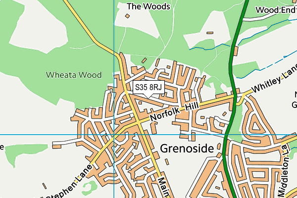 S35 8RJ map - OS VectorMap District (Ordnance Survey) S35 8RJ map - OS VectorMap District (Ordnance Survey)