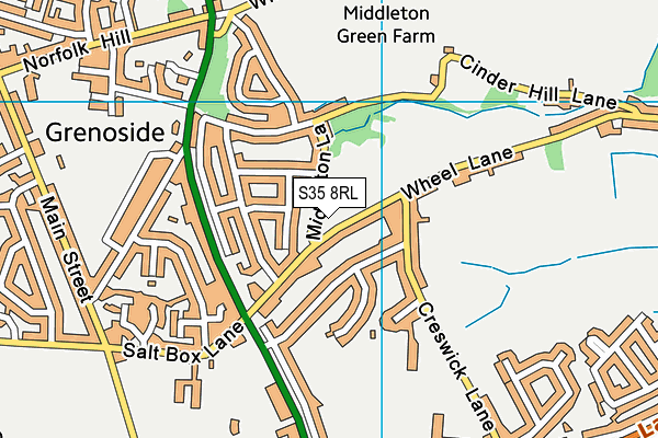 S35 8RL map - OS VectorMap District (Ordnance Survey) S35 8RL map - OS VectorMap District (Ordnance Survey)