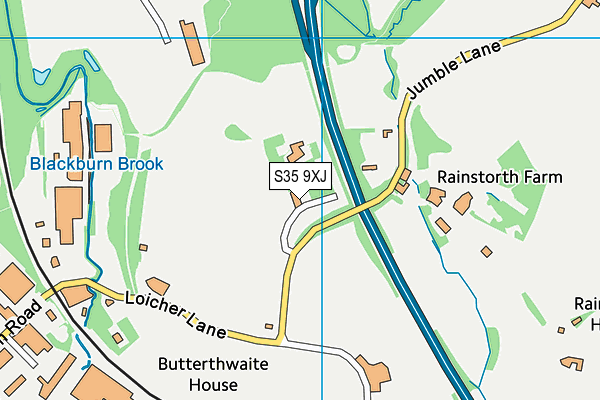 S35 9XJ map - OS VectorMap District (Ordnance Survey) S35 9XJ map - OS VectorMap District (Ordnance Survey)