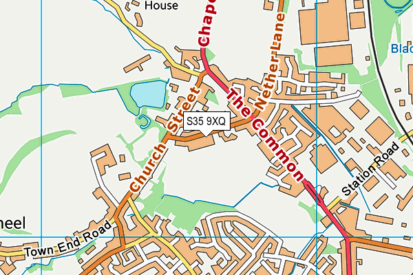S35 9XQ map - OS VectorMap District (Ordnance Survey)