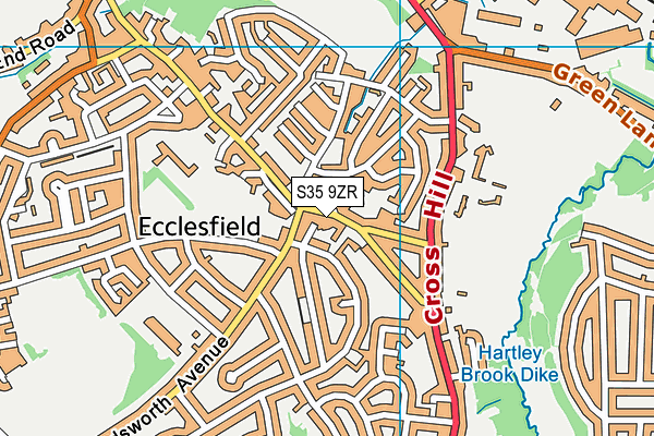 S35 9ZR map - OS VectorMap District (Ordnance Survey) S35 9ZR map - OS VectorMap District (Ordnance Survey)