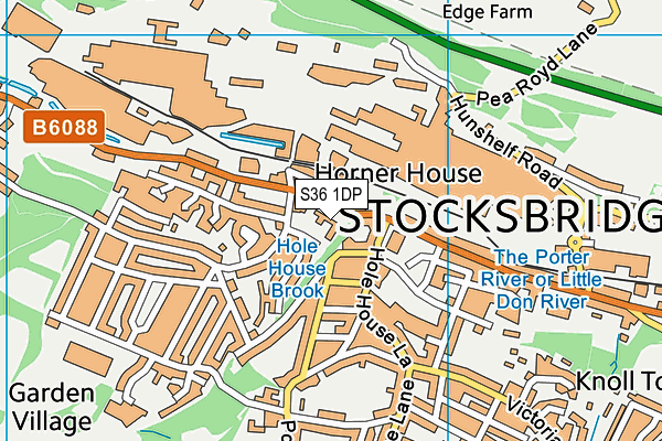 S36 1DP map - OS VectorMap District (Ordnance Survey) S36 1DP map - OS VectorMap District (Ordnance Survey)