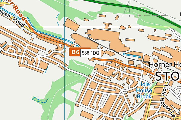 S36 1DQ map - OS VectorMap District (Ordnance Survey) S36 1DQ map - OS VectorMap District (Ordnance Survey)
