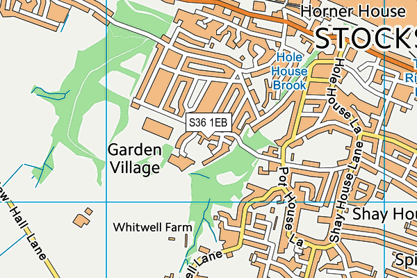 S36 1EB map - OS VectorMap District (Ordnance Survey) S36 1EB map - OS VectorMap District (Ordnance Survey)