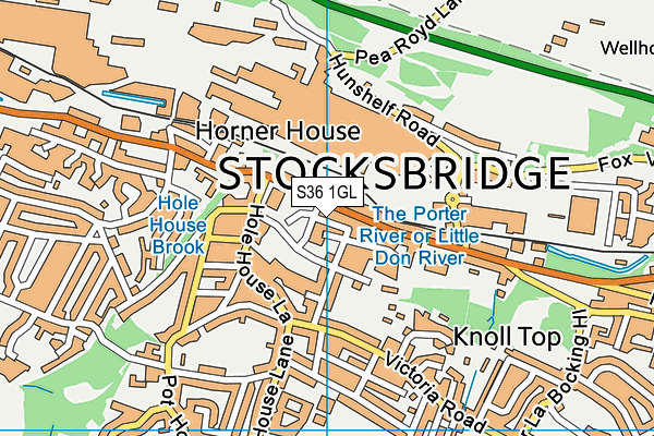 S36 1GL map - OS VectorMap District (Ordnance Survey) S36 1GL map - OS VectorMap District (Ordnance Survey)