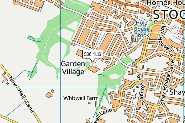 S36 1LG map - OS VectorMap District (Ordnance Survey) S36 1LG map - OS VectorMap District (Ordnance Survey)