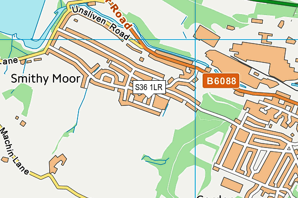 S36 1LR map - OS VectorMap District (Ordnance Survey) S36 1LR map - OS VectorMap District (Ordnance Survey)