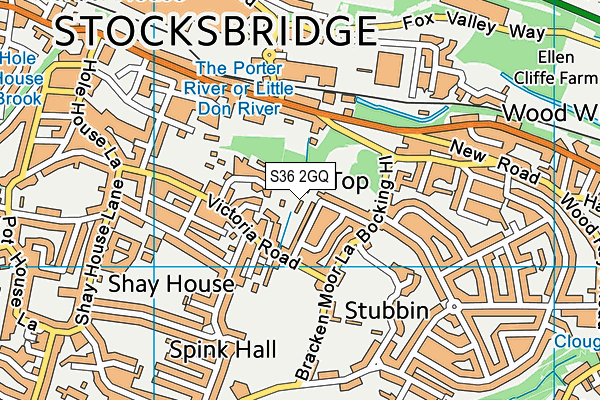 S36 2GQ map - OS VectorMap District (Ordnance Survey) S36 2GQ map - OS VectorMap District (Ordnance Survey)